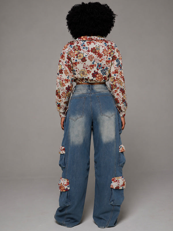 Printed Zip-Front Jacket