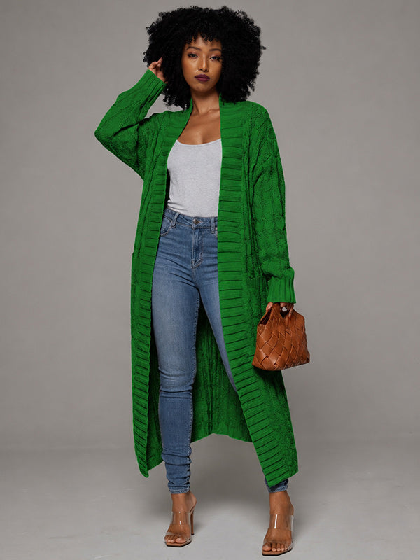 Open-Front Sweater Trench