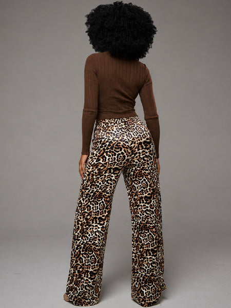 Leopard Combo Sweatpants
