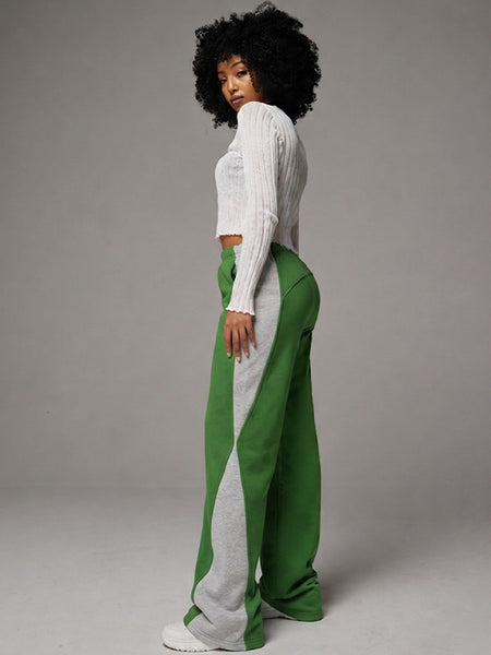 Two-Tone Combo Sweatpants