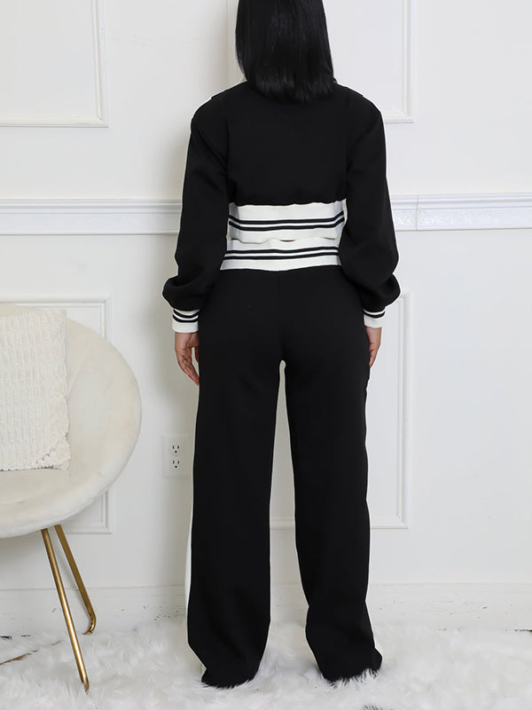 Two-Tone Jacket & Pants Set