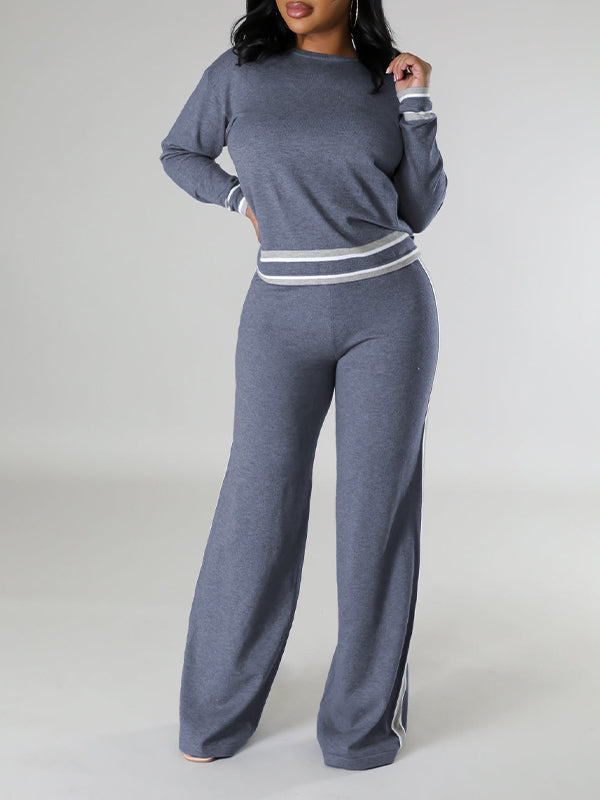 Stripe Knit 2PC Set