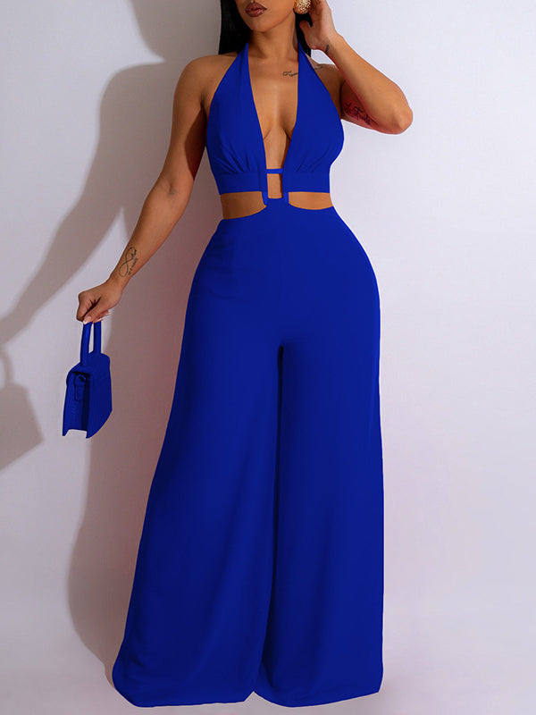 Halter Wide-Leg Jumpsuit