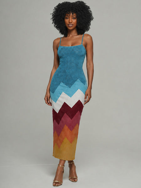 Printed Cami Bodycon Dress