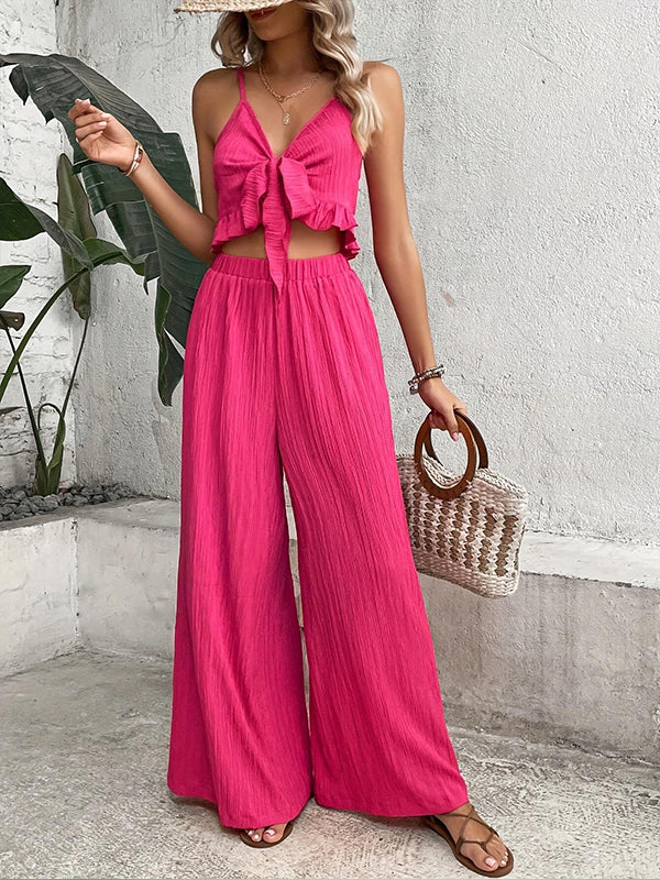 Tied Cami Top & Pants Set