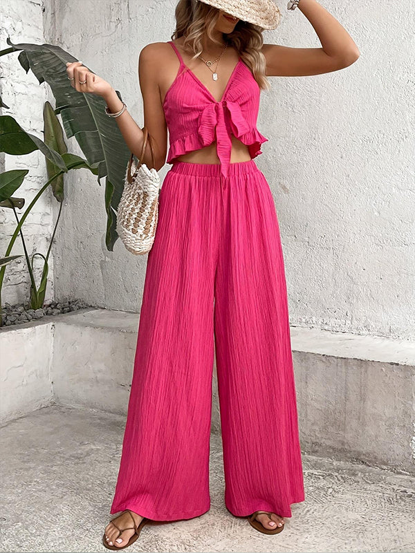 Tied Cami Top & Pants Set
