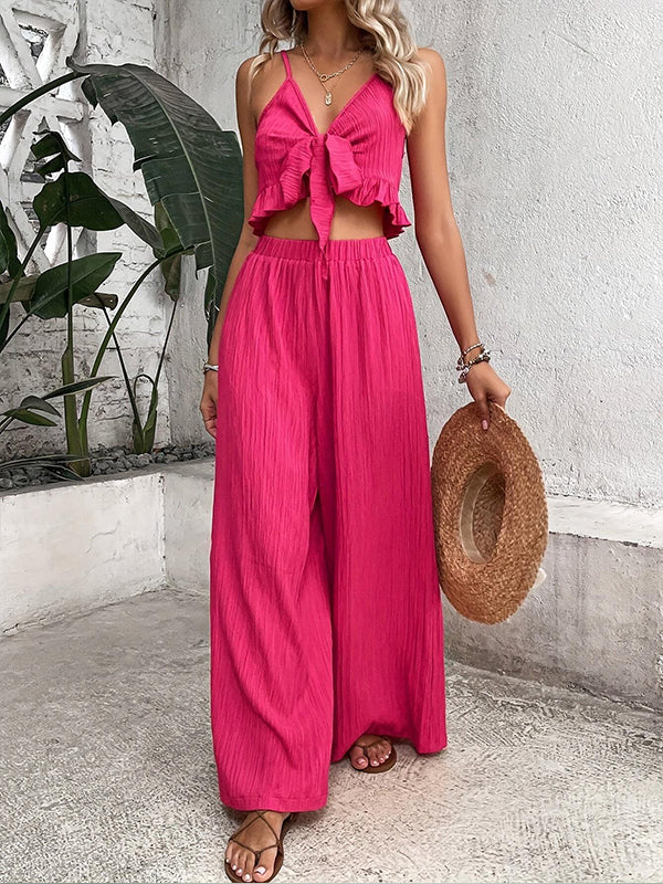 Tied Cami Top & Pants Set