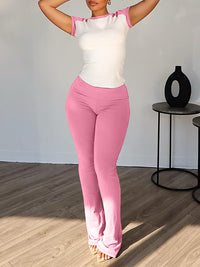 Two-Tone Tee & Pants Set