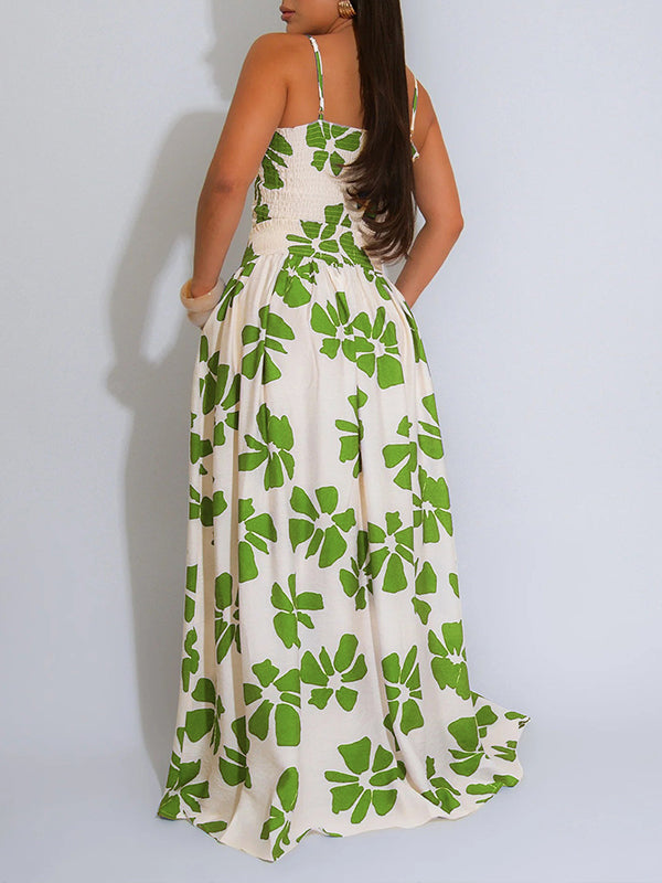 Printed Cami Top & Skirt Set
