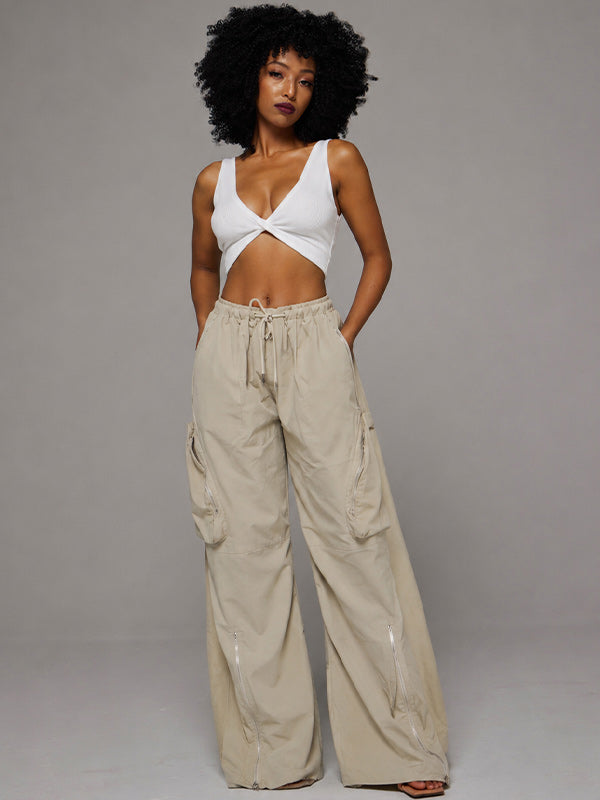 Zip Cargo Pants