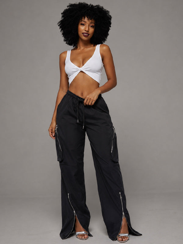 Zip Cargo Pants