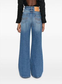 Button Down Straight Jeans