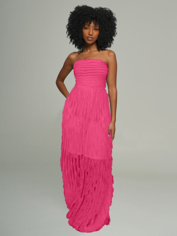 Ruched Strapless Jumpsuit