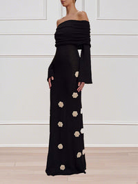 Off-Shoulder Floral Dress