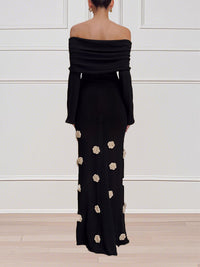 Off-Shoulder Floral Dress