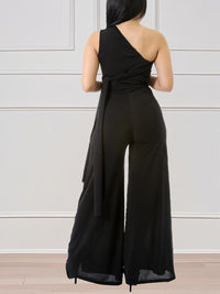 One-Shoulder Cutout Jumpsuit