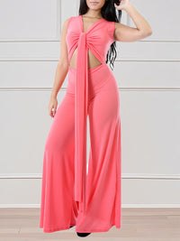 One-Shoulder Cutout Jumpsuit