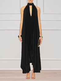 Halter Pleated Dress