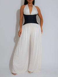 Halter Wide-Leg Jumpsuit