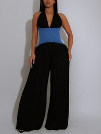 Halter Wide-Leg Jumpsuit
