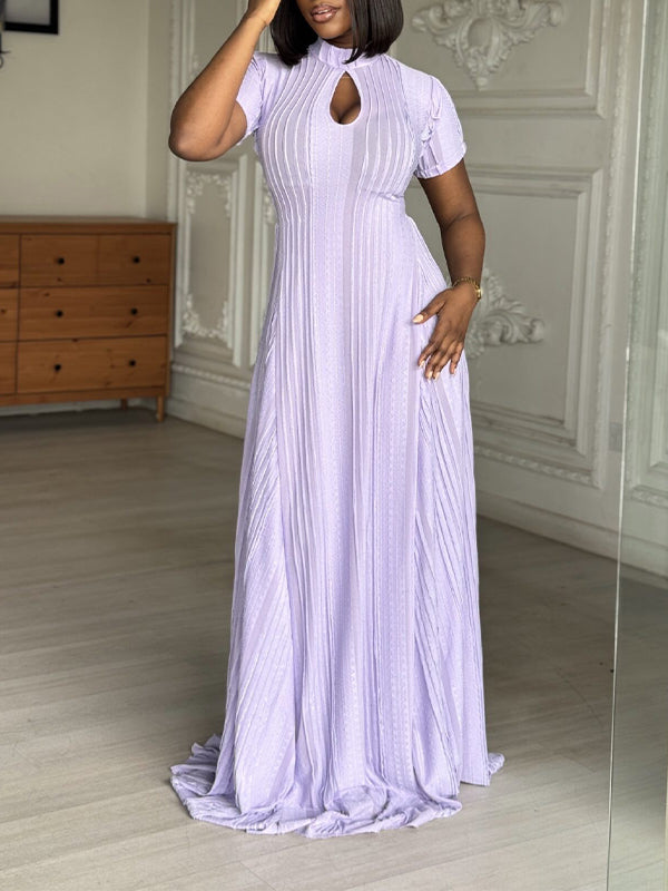 Solid Cutout Maxi Dress