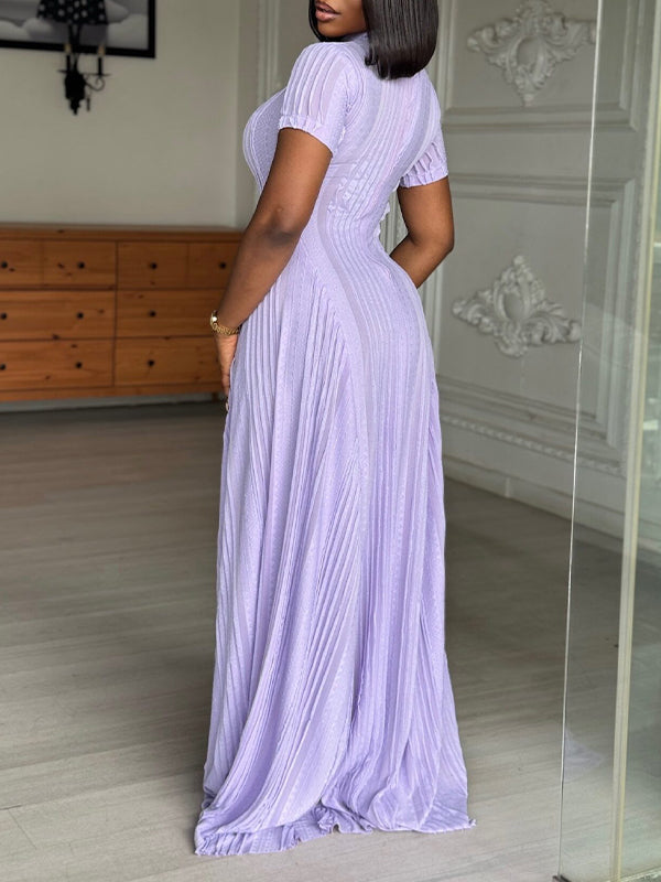 Solid Cutout Maxi Dress