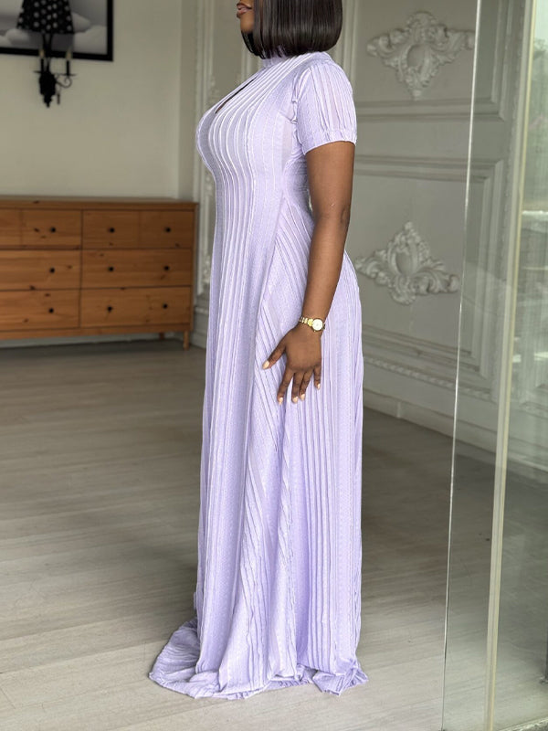 Solid Cutout Maxi Dress