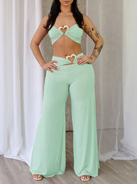 Halter Bandeau Top & Pants Set