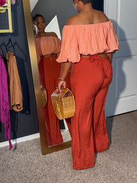 Solid Cutout Pants