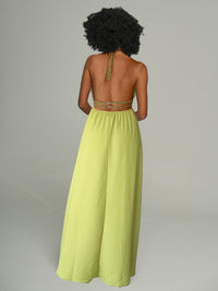 Halter Cutout Maxi Dress