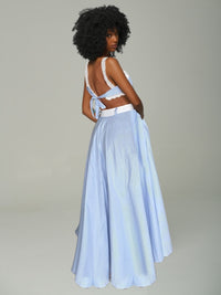 Stripe Bandeau Top & Skirt Set