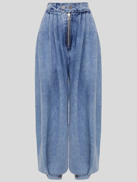 Wide Leg Jogger Jeans