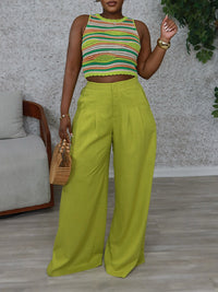 Stripe Tank Top & Pants Set