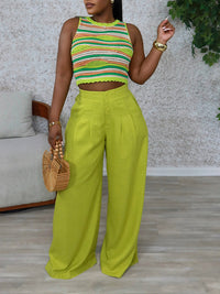 Stripe Tank Top & Pants Set