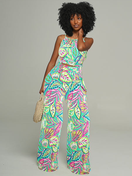 Printed Cami Top & Pants Set