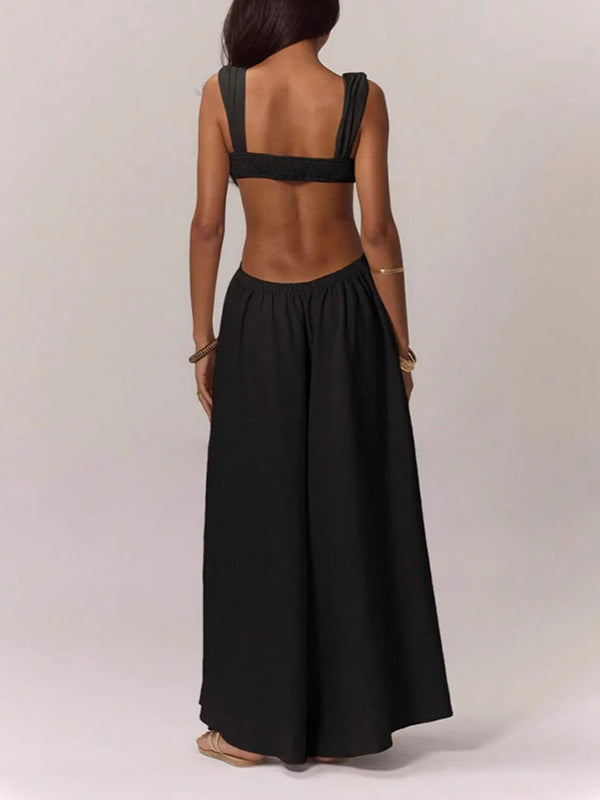 Sleeveless Wide-Leg Jumpsuit