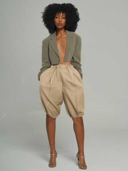 Solid Jogger Shorts