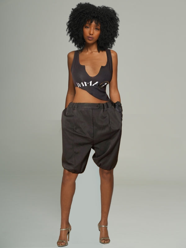 Solid Jogger Shorts