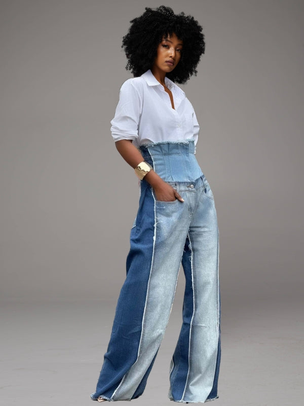 High Waist Combo Jeans