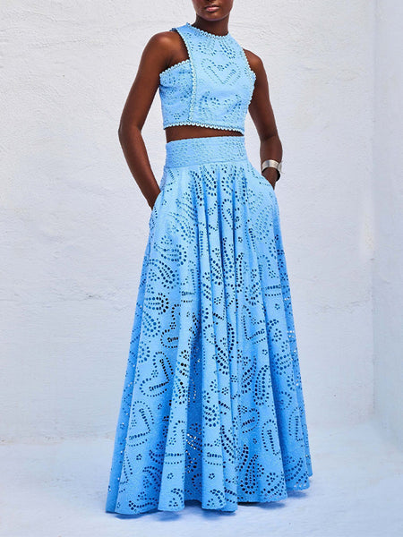 Lace Tank Top & Skirt Set