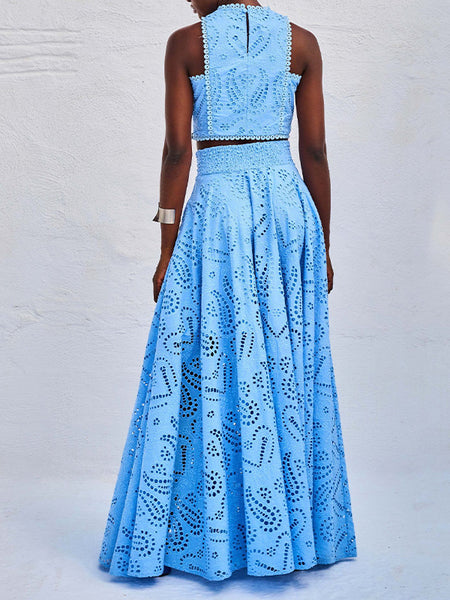 Lace Tank Top & Skirt Set