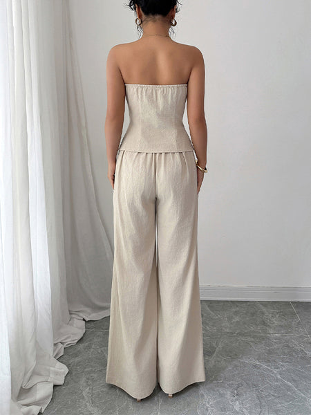 Strapless Vest & Pants Set