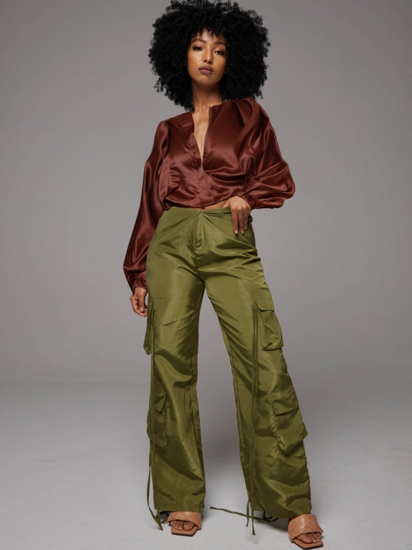 Batwing-Sleeve Crop Top