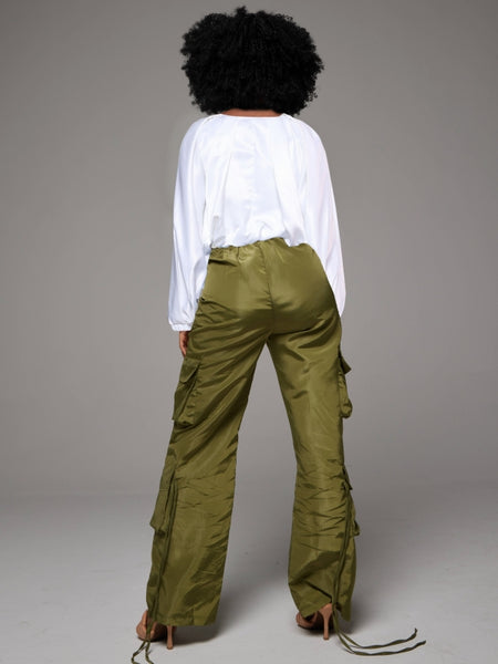 Batwing-Sleeve Crop Top