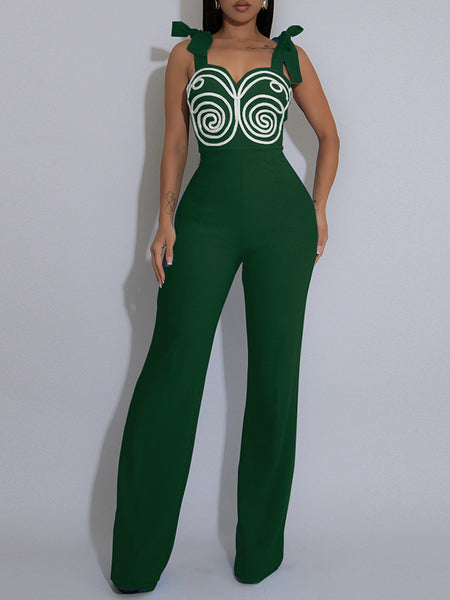 Tie Shoulder Jumpsuit