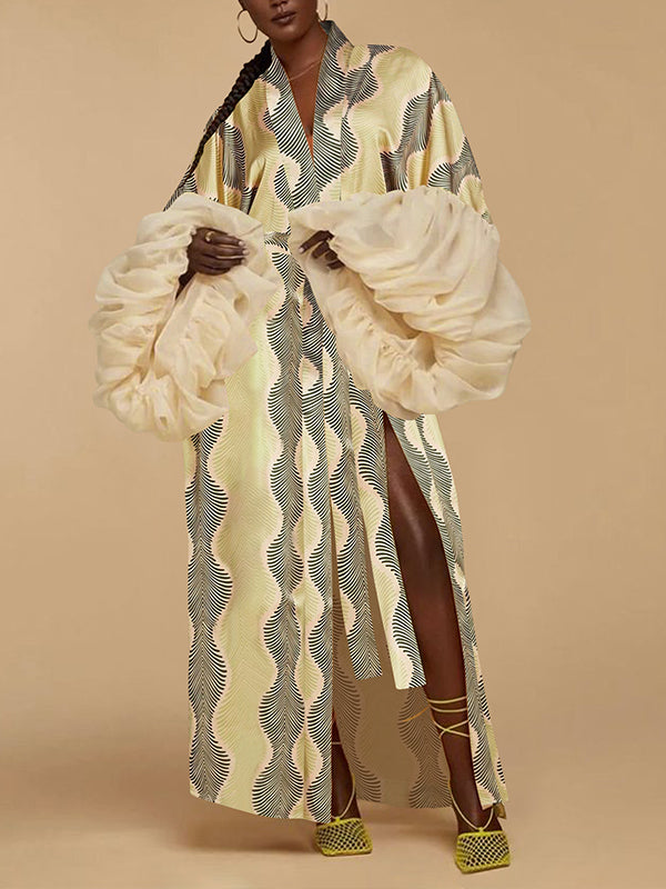 Printed Tied Kimono