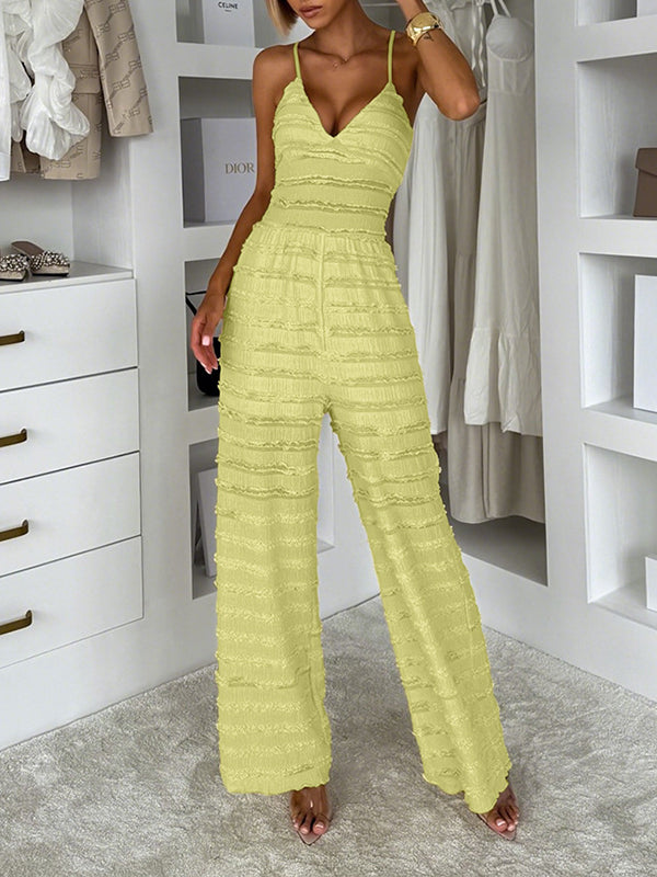 Textured Cami Jumpsuit
