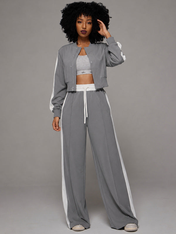 Side-Stripe Jacket & Pants Set