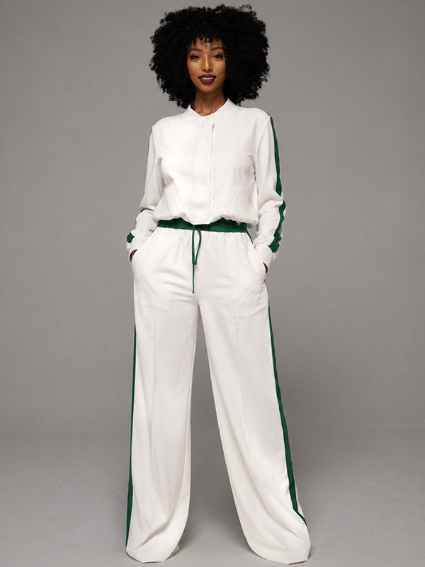 Side-Stripe Jacket & Pants Set