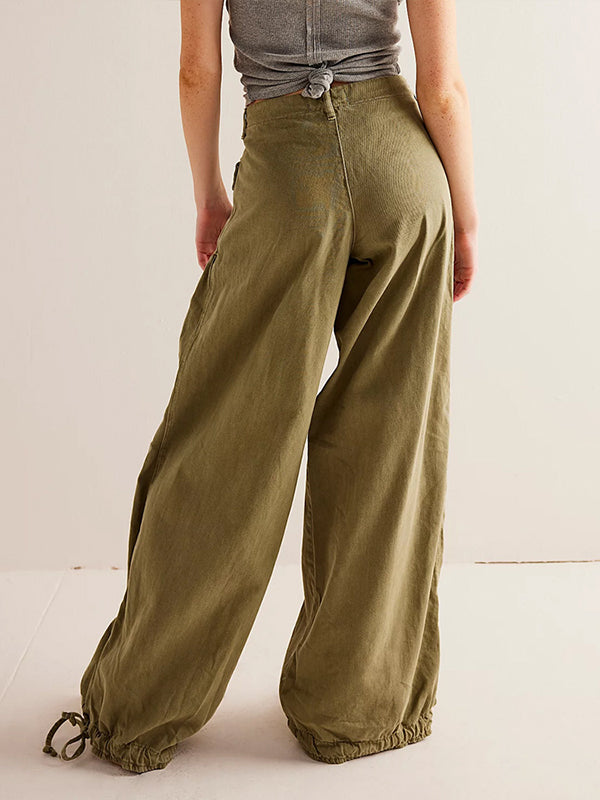 Tied-Cuff Jeans